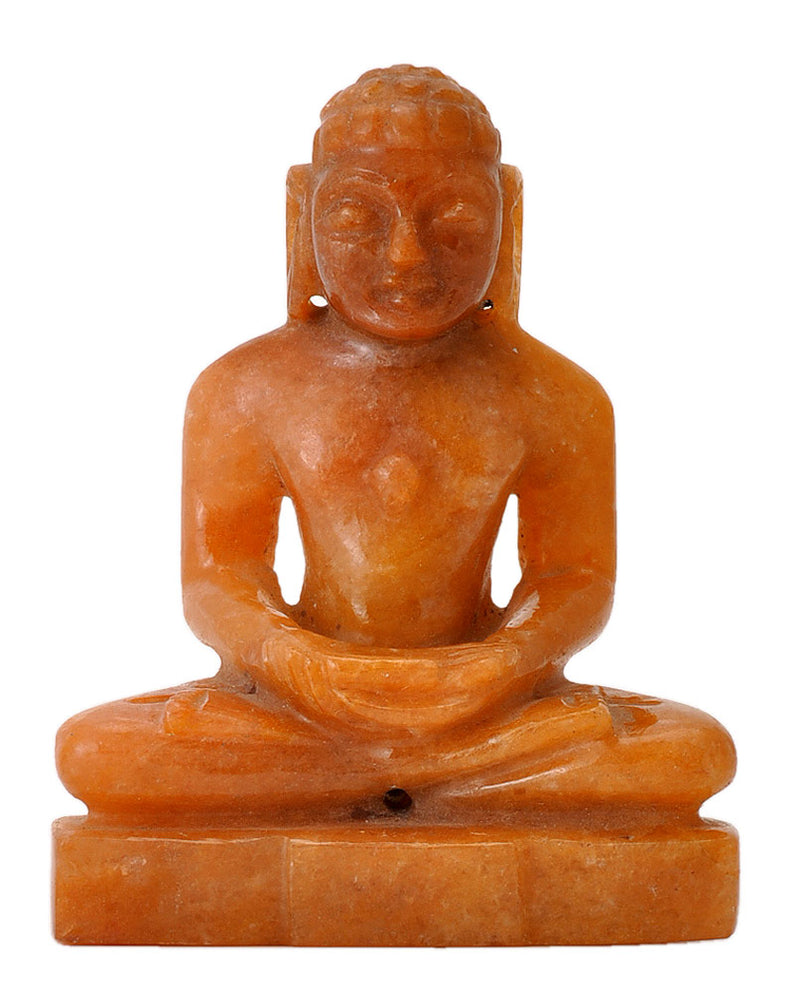 Lord Mahavir Swami - Hand Carved Jade Statue