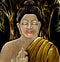 Serene Buddha - Black Velvet Painting