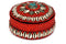 Cowrie Shell Box with Red Beads