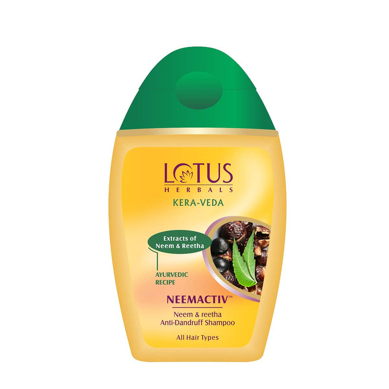 Lotus Herbals KERA-VEDA NEEMACTIV Neem & Reetha Anti Dandruff Shampoo -150ml