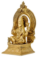 Devi Lakshmi Figurine with Beautiful Aureole