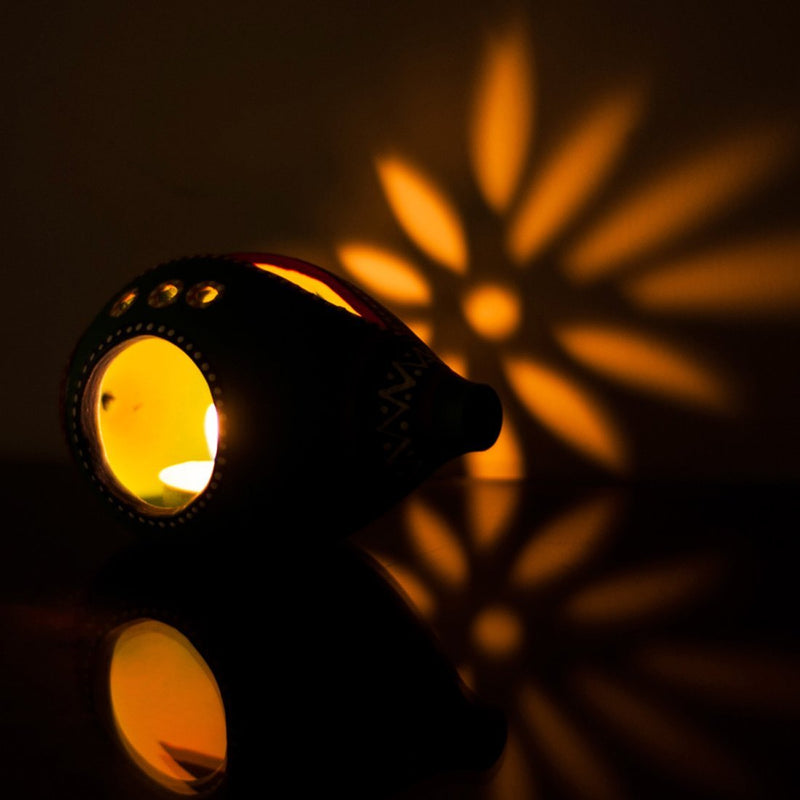 Terracotta Table Decorative Tea Light Holder