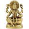 Gangesindia Goddess Laxmi with Pot of Wealth - Brass Statue