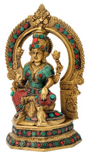Blessing Devi Mahalakshmi Brass Statue