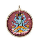 "Maha Mrityunjaya Shiva" Hand Painted Pendant