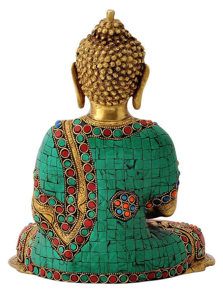 Medicine Buddha Inlay Statue