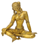 Buddhist goddess Devi Tara Brass Statue 8.75"