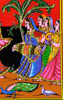 Lord Krishan Playing Dandiya with Radha