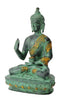 Blessing Buddha Antiquated Brass Statue