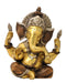 Brass Ganesha Figure 5.75"