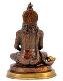Brass Hanuman Ji in Dhyan Mudra