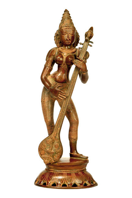 Goddess Saraswati Plays Veena