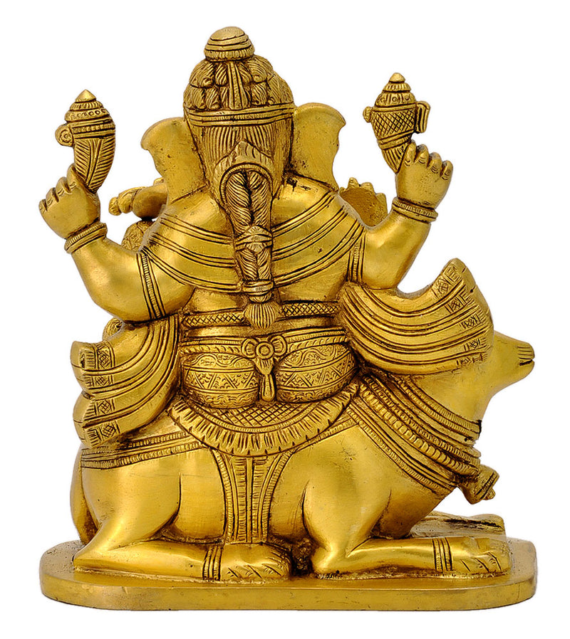 Lord Ganesha Sitting on Mouse
