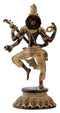 Standing Devi Saraswati Old Finish Statue 10.75"