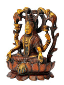 Goddess Gaja Laxmi Seated on Lotus 10"