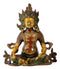 Seated Lord Kuber Brass Idol 10"