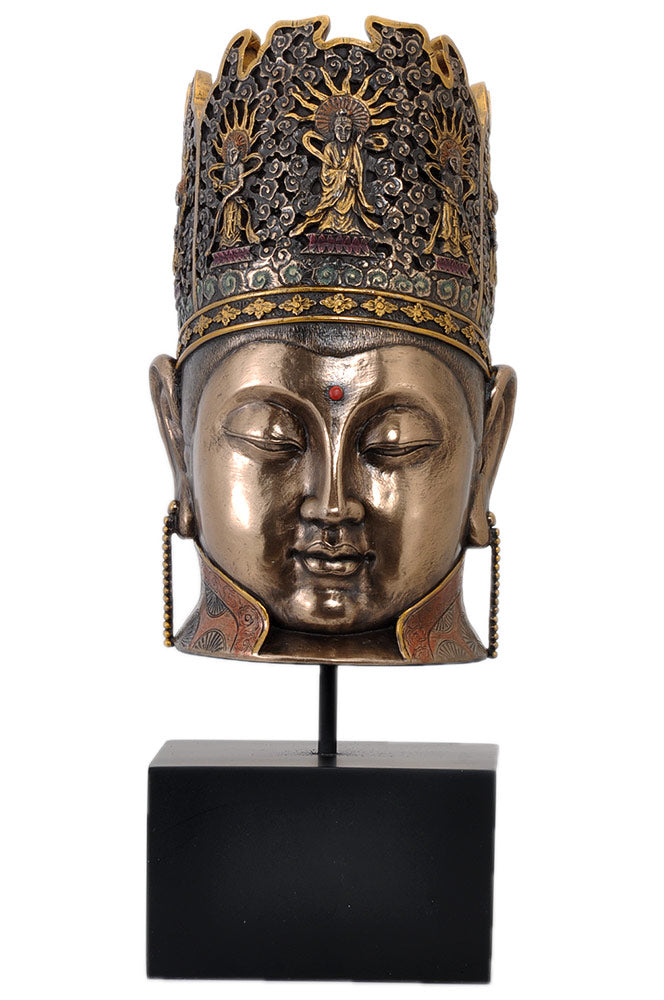 Solid Buddha Head Decorative High Finish Figurine