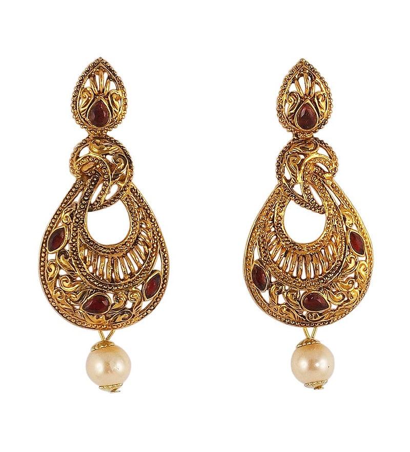 Gold Plated Fancy Party Wear Fashion Earrings