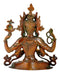 Brass Seated Avalokiteshvara 11"