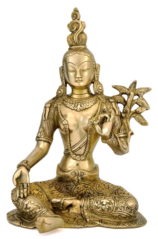 Seated Tara - Brass Sculpture