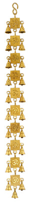 Auspicious Aum Brass Hanging Belt with Bells