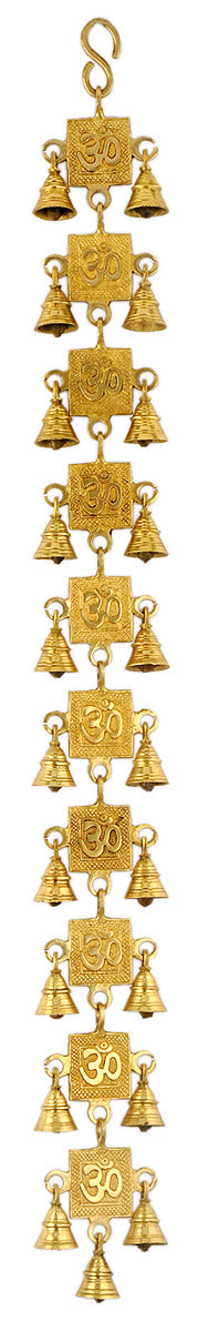 Auspicious Aum Brass Hanging Belt with Bells