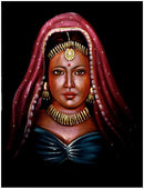 Gracious Woman - Velvet Painting