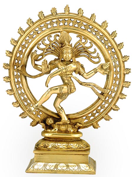 Hindu God Shiva as Nataraj - Brass Statue
