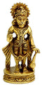Standing Hanuman - Miniature Brass Statue