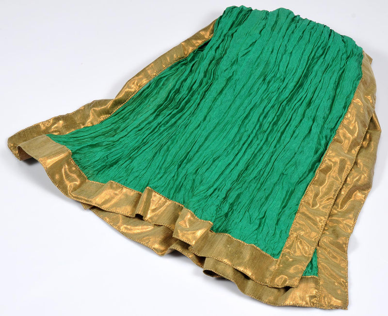 Green Crinkled Stole