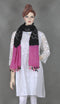 Mauve & Black Bandhej Stole