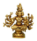 Panchanana - Five Headed Shiva with Parvati