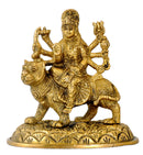 Singhvahini Devi Durga Brass Statue