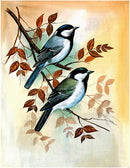 "Birds" Silk Painting - I