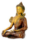 Serene Buddha - Brass Sculpture 12"