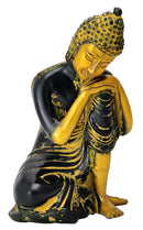 Antiquated Resting Buddha Sculpture