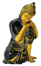 Antiquated Resting Buddha Sculpture