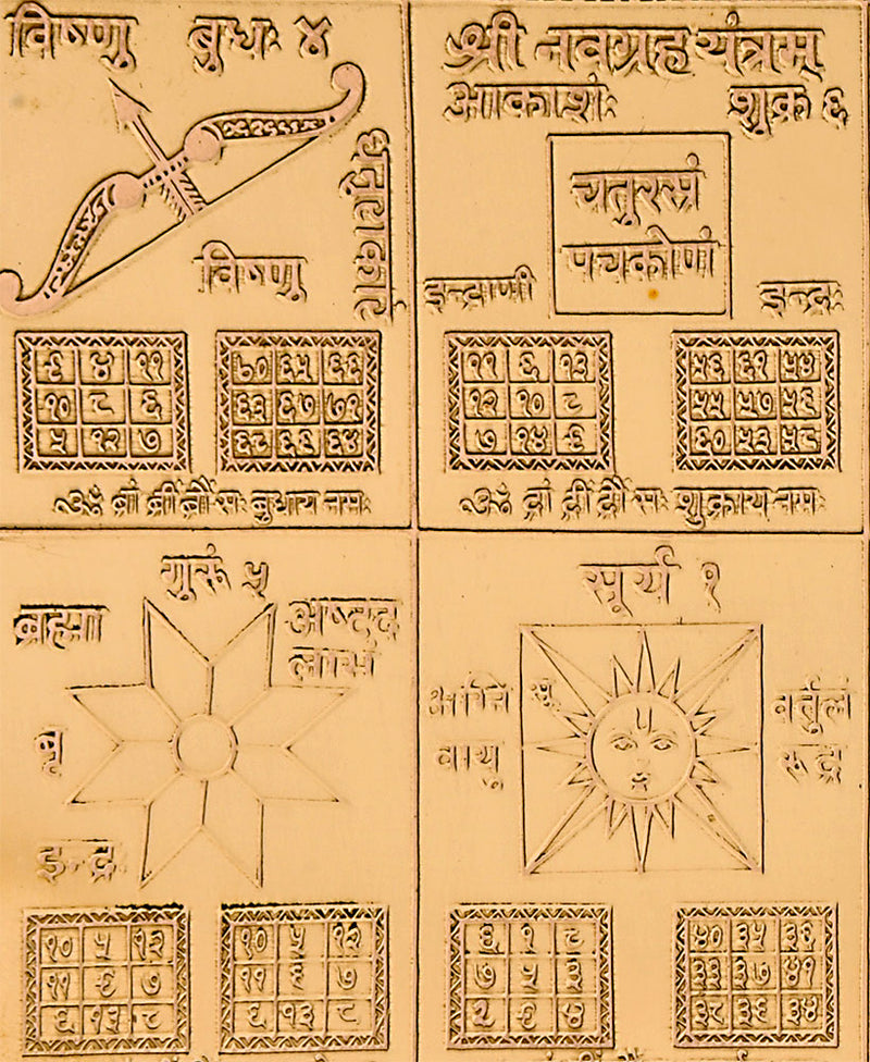 Shri 'Navgraha' Nine Planets Yantra