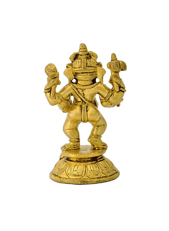 Standing Baby Ganesha Brass Statue