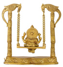 Lord Ganesha Swing on Jhula - Brass Statue