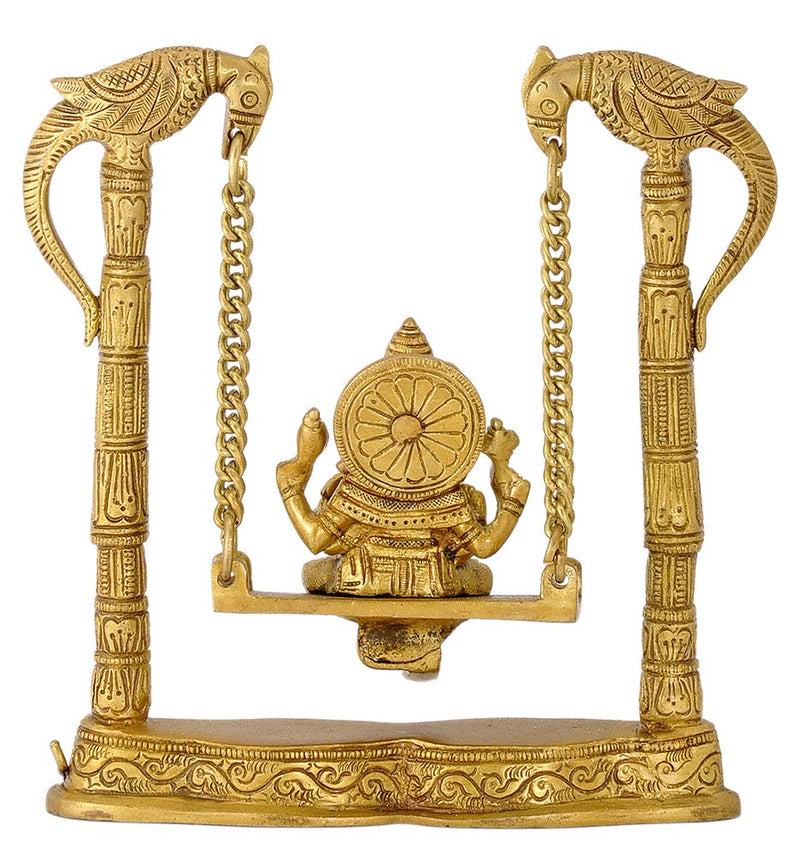 Lord Ganesha Swing on Jhula - Brass Statue