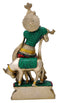 Exquisite Bansidhar Krishna with Cow Brass Figurine