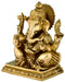 Ganesha The Elephant God - Brass Sculpture