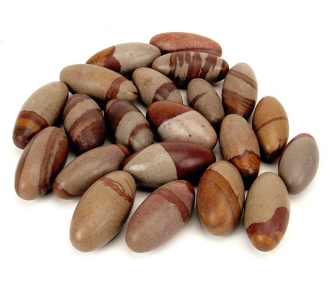 Shiva Lingams - Assorted (Lot of 12 Lingams) 2"