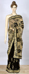 Neutral Saree with Beautiful Floral Work