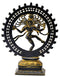 Antiquated God Nataraja Brass Figure with Blazing Aura