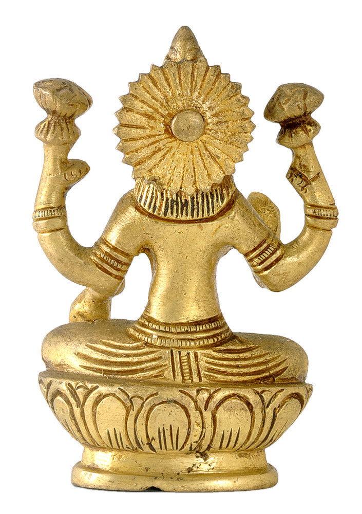 Goddess Lakshmi Brass Statue