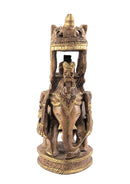 Royal Elephant Safari Wood Figurine
