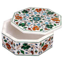 Marble Inlay Decorative Box 'Bouquet'