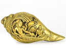 Lord Lakshmi Narain Conch - Brass Sculpture